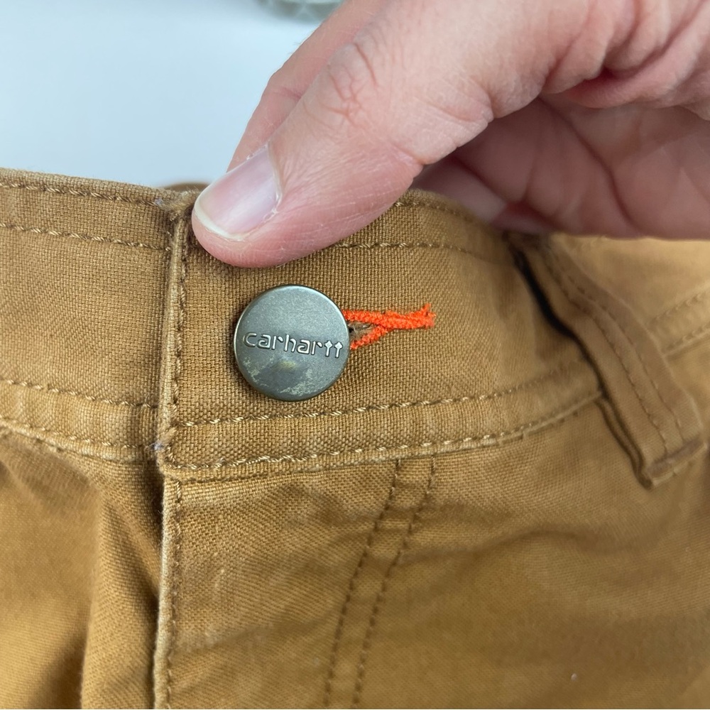 Carhartt Outwork Outhunt Relaxed Fit Tan Brown Outdoor Pants Men size 34x32 - Picture 4 of 7